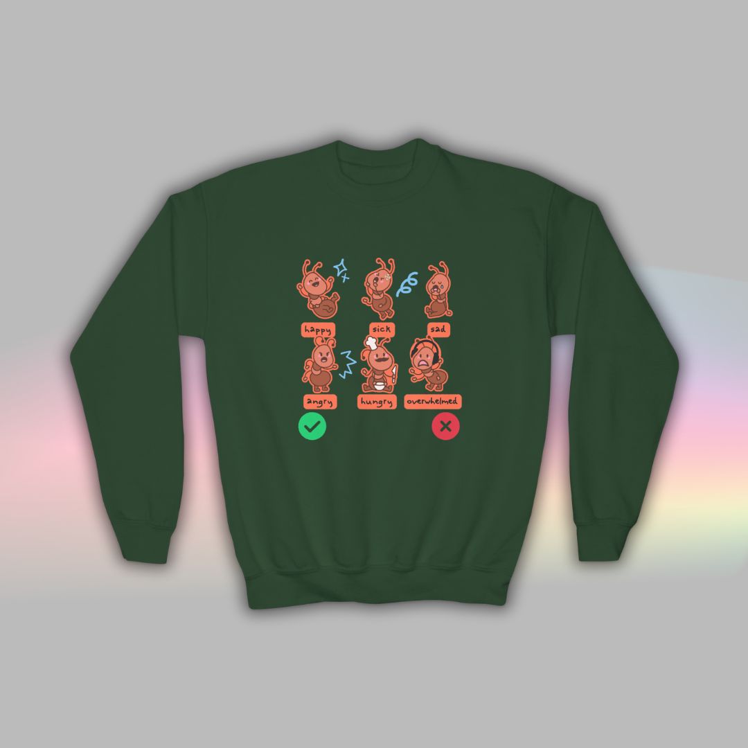 Kids Autism Sweatshirt | Neurodiversity Crewneck | Ants
