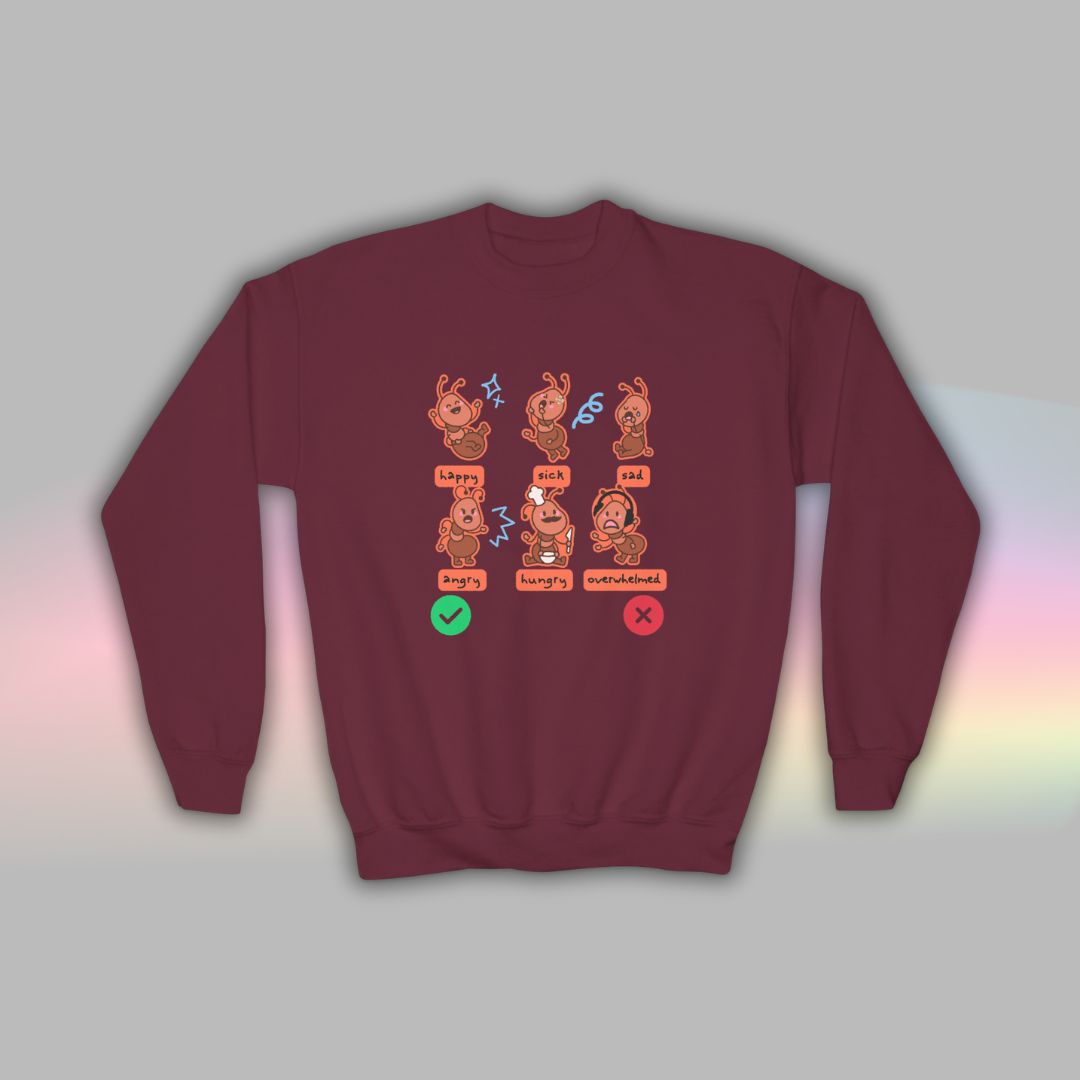 Kids Autism Sweatshirt | Neurodiversity Crewneck | Ants