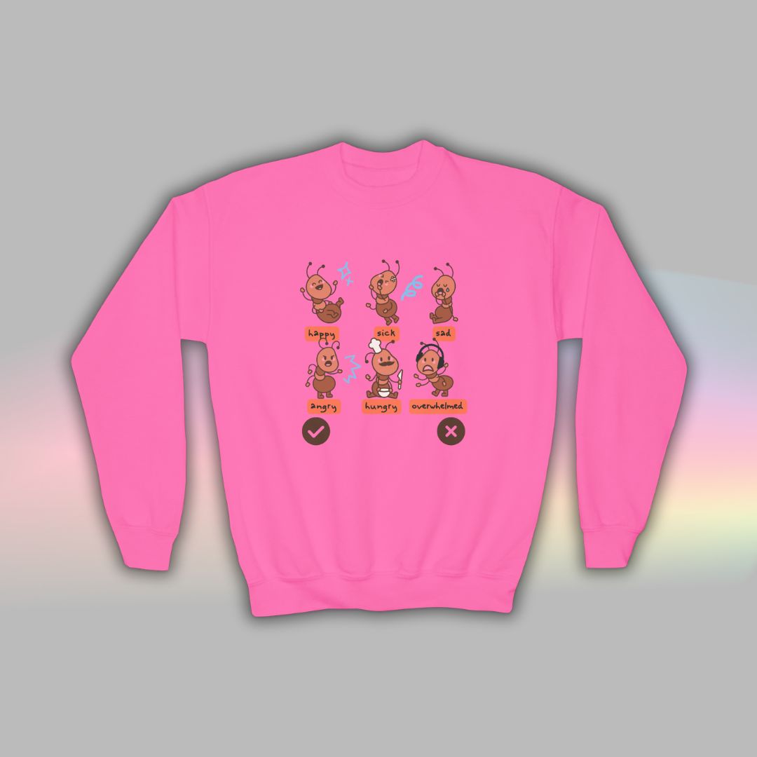 Kids Autism Sweatshirt | Neurodiversity Crewneck | Ants