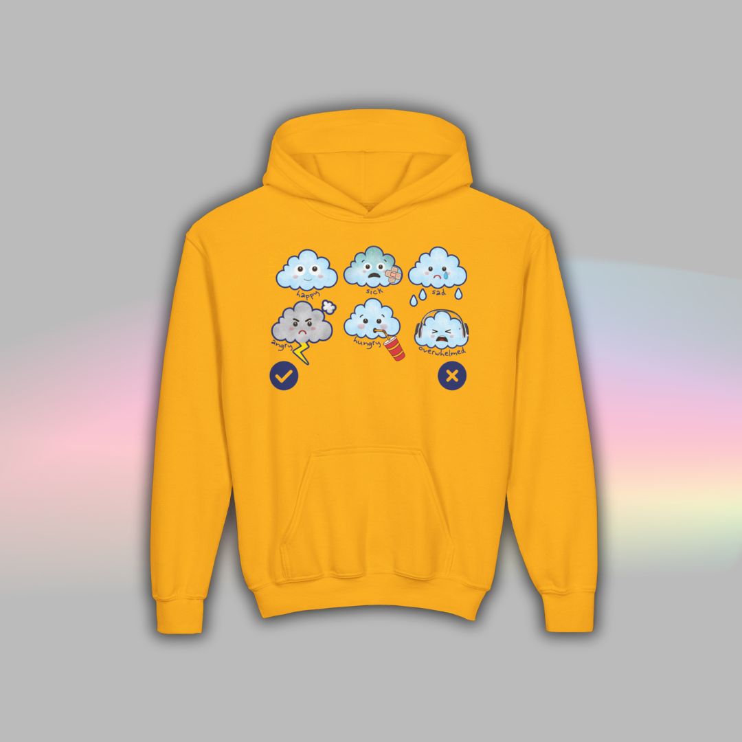 Cloud Communication Hoodie for Kids | Nonverbal Autism Support Wear