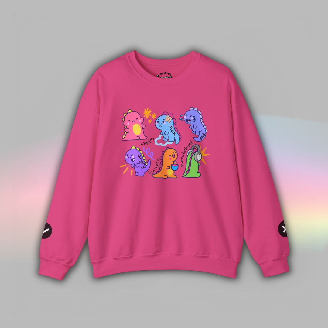 Adult Communication Crewneck | Sweatshirt for Communication | Dinosaur
