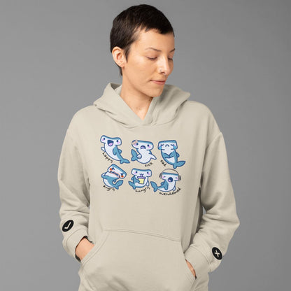 Adult Autism Hoodie | Neurodiversity Sweatshirt | Shark Communication Design