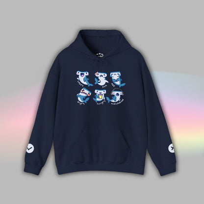 Adult Autism Hoodie | Neurodiversity Sweatshirt | Shark Communication Design
