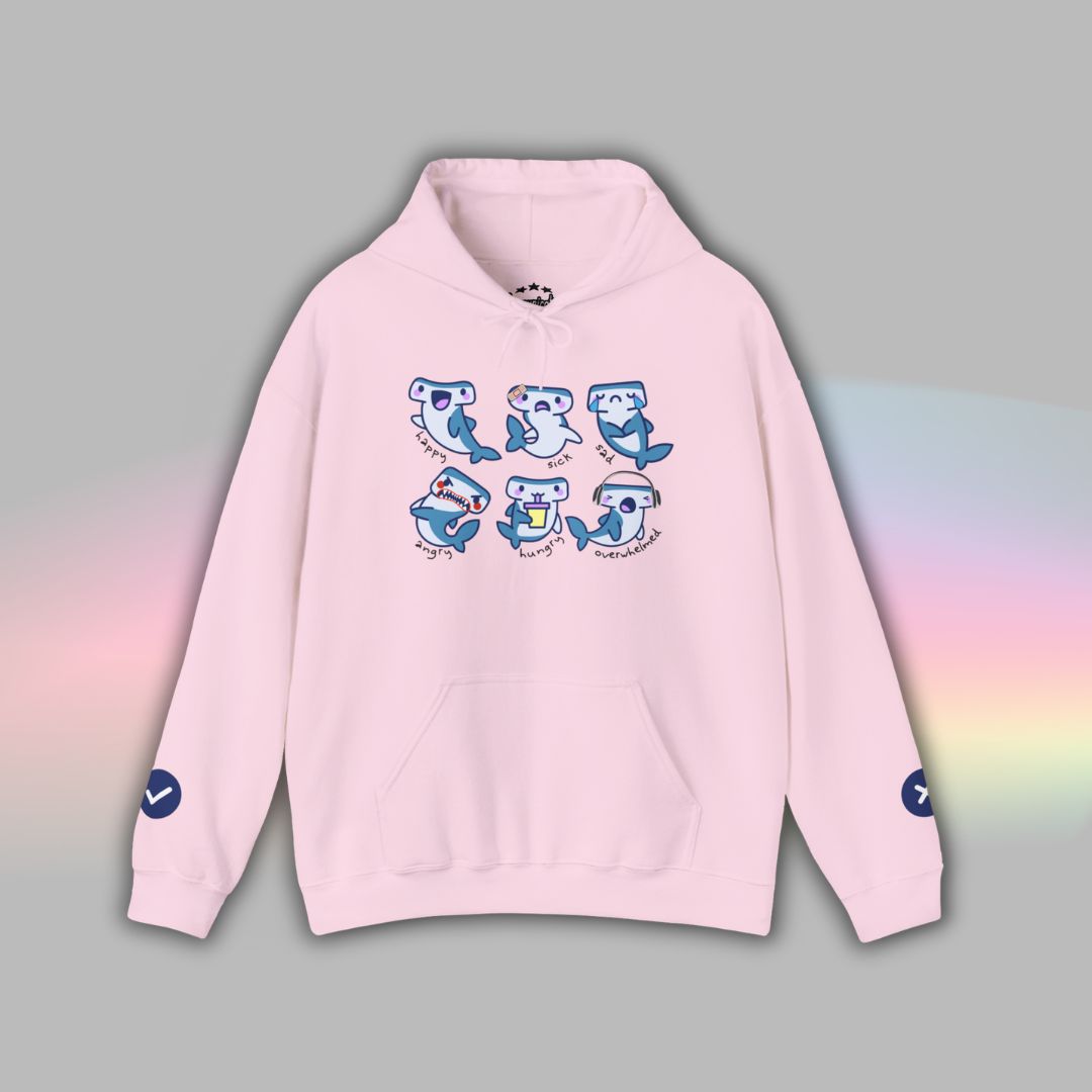 Adult Autism Hoodie | Neurodiversity Sweatshirt | Shark Communication Design