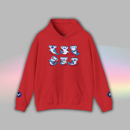 Adult Autism Hoodie | Neurodiversity Sweatshirt | Shark Communication Design