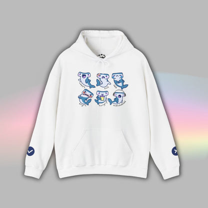 Adult Autism Hoodie | Neurodiversity Sweatshirt | Shark Communication Design