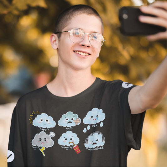 Cloud Communication T-Shirt for Adults | Nonverbal Autism Support
