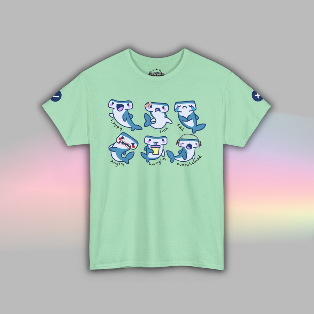 Adult Autism Shirt | Neurodiversity T Shirt | Visual Support | Shark