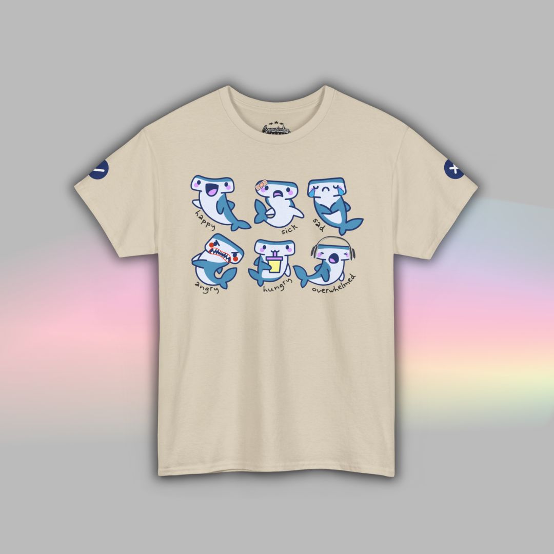 Adult Autism Shirt | Neurodiversity T Shirt | Visual Support | Shark