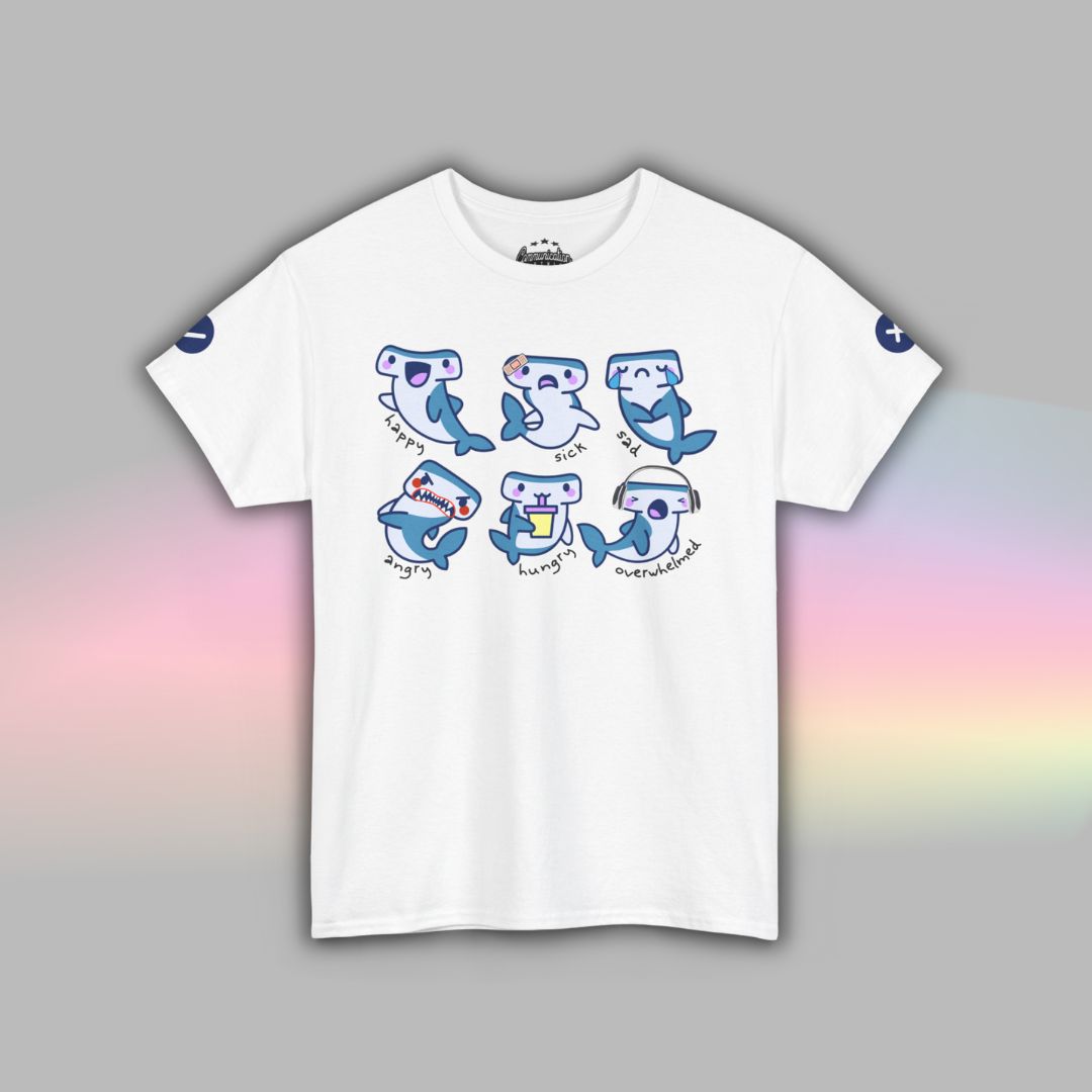 Adult Autism Shirt | Neurodiversity T Shirt | Visual Support | Shark