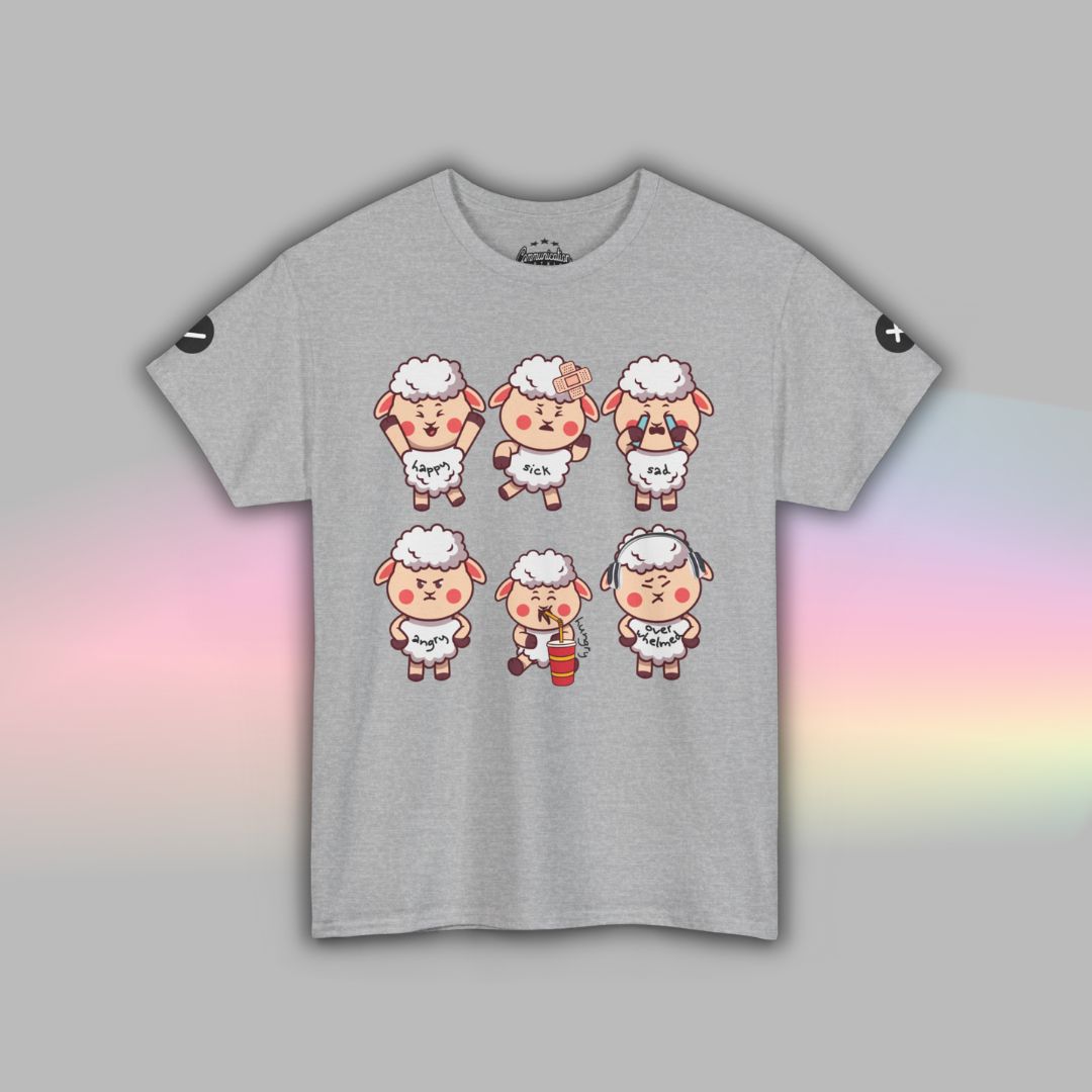 Adult Sheep Communication T-Shirt | Nonverbal Autism Visual Support