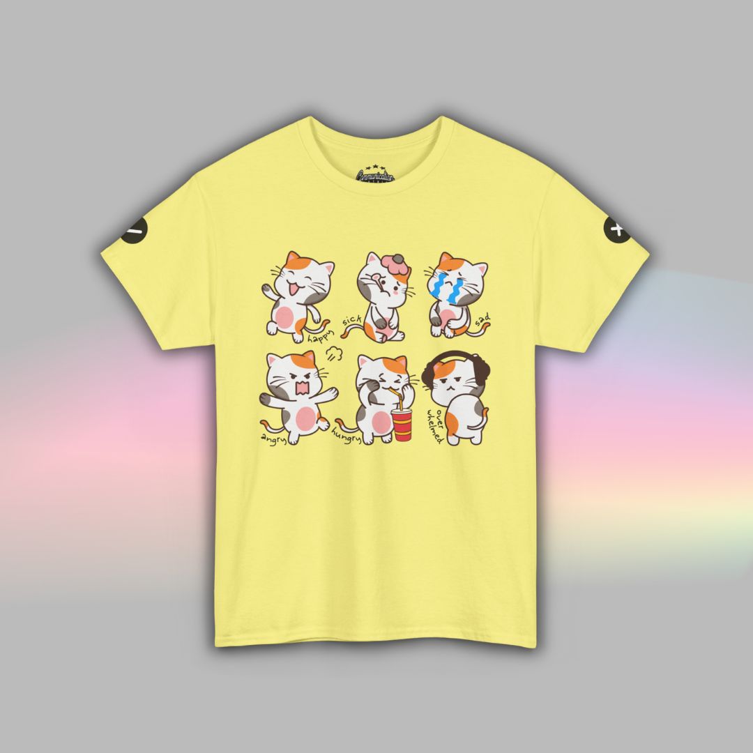 Cat Communication TShirt for Adults | Autism Communication Aid