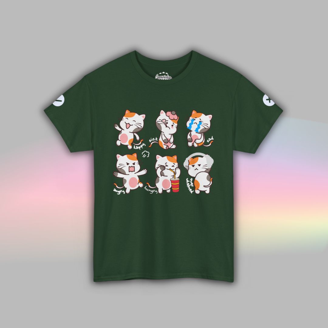 Cat Communication TShirt for Adults | Autism Communication Aid