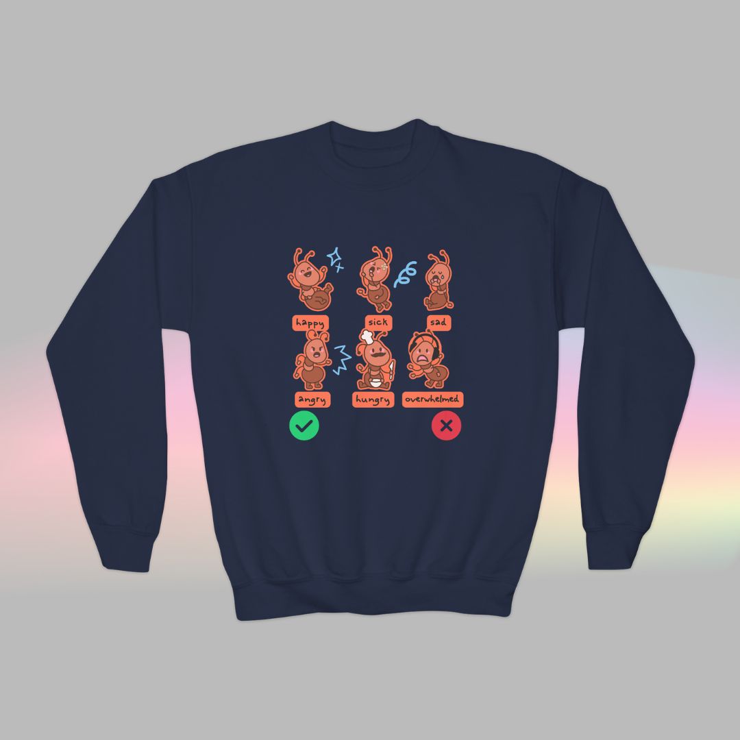Kids Autism Sweatshirt | Neurodiversity Crewneck | Ants