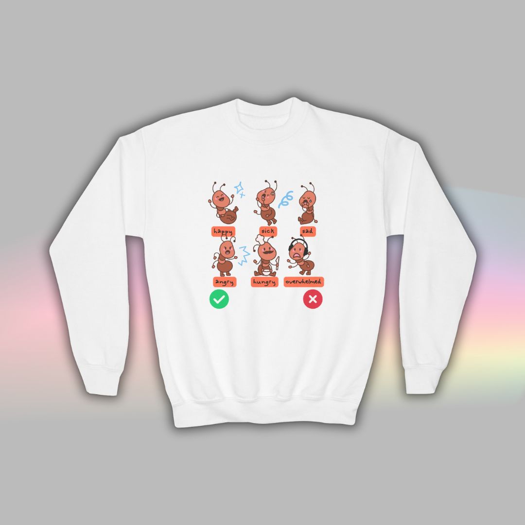 Kids Autism Sweatshirt | Neurodiversity Crewneck | Ants