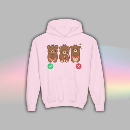 Bear Communication Hoodie for Kids | Autism Nonverbal Support Wear