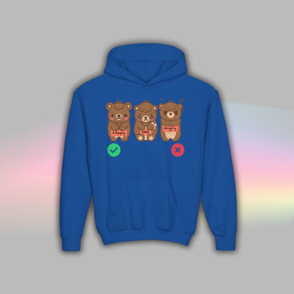Bear Communication Hoodie for Kids | Autism Nonverbal Support Wear