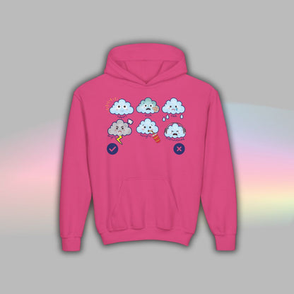 Cloud Communication Hoodie for Kids | Nonverbal Autism Support Wear