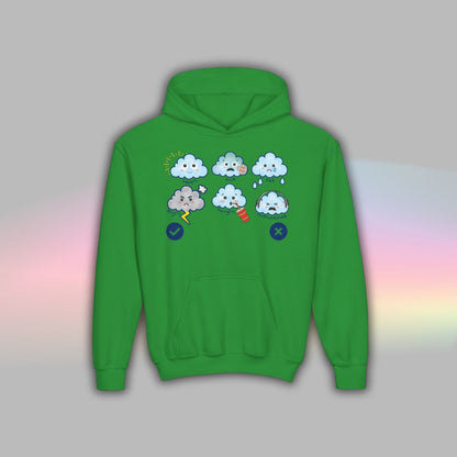 Cloud Communication Hoodie for Kids | Nonverbal Autism Support Wear