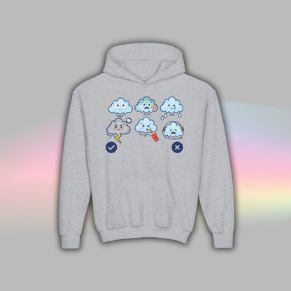 Cloud Communication Hoodie for Kids | Nonverbal Autism Support Wear