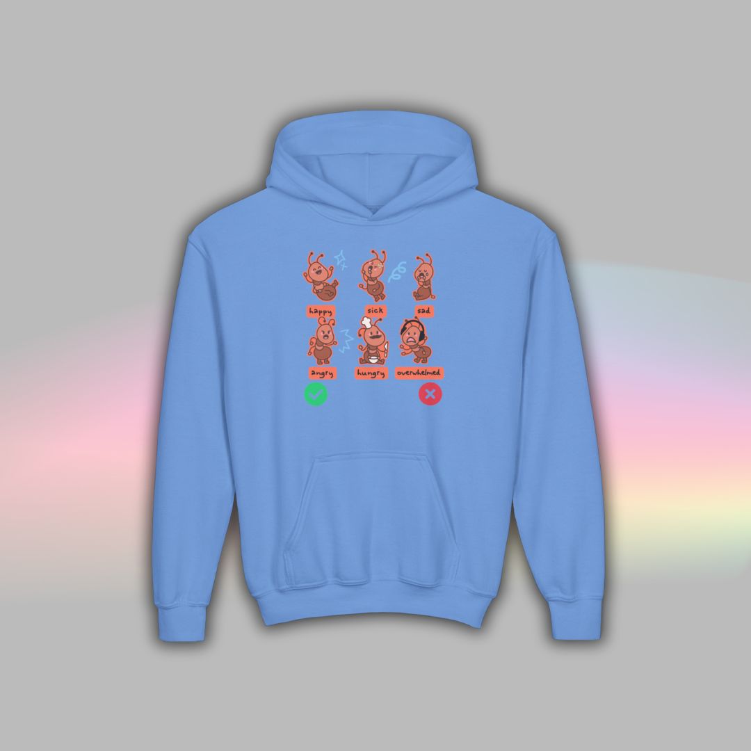 Ant Communication Hoodie for Kids | Nonverbal Autism Support