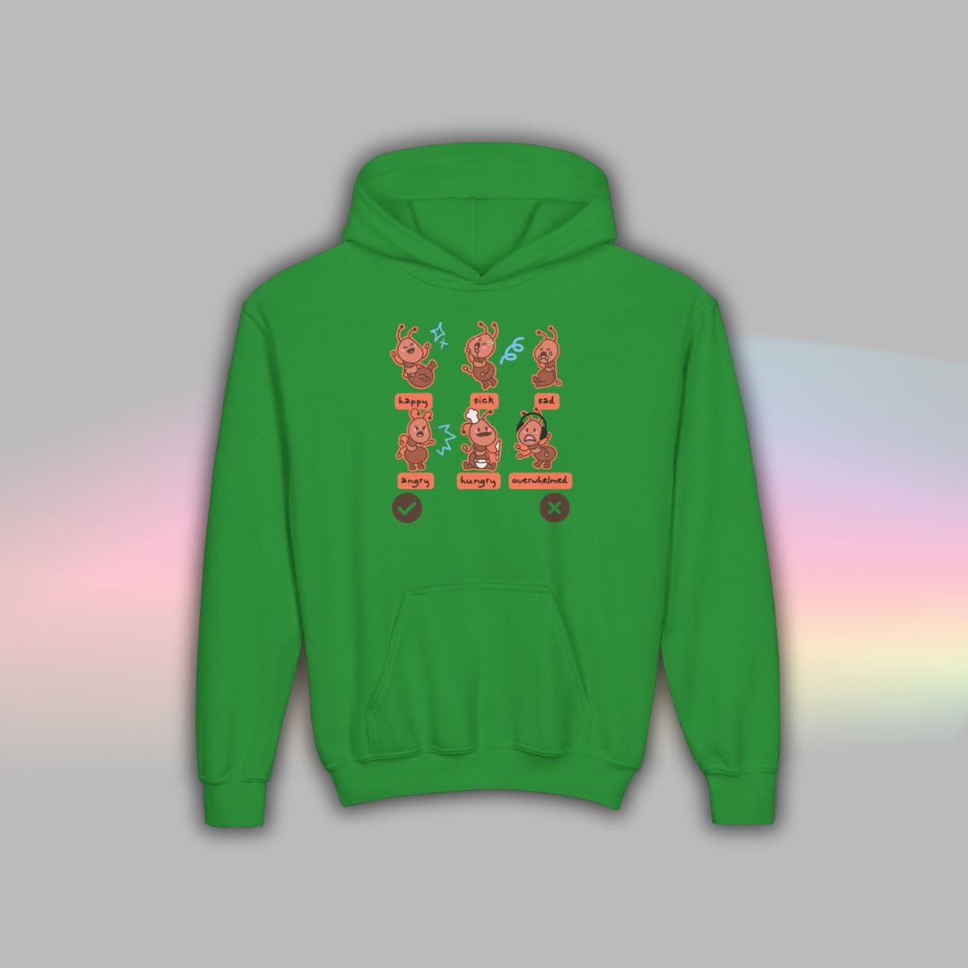 Ant Communication Hoodie for Kids | Nonverbal Autism Support
