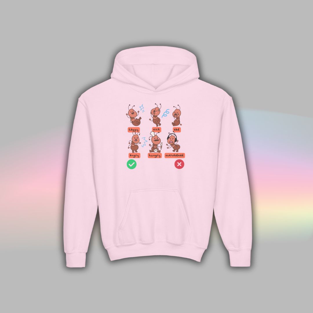Ant Communication Hoodie for Kids | Nonverbal Autism Support