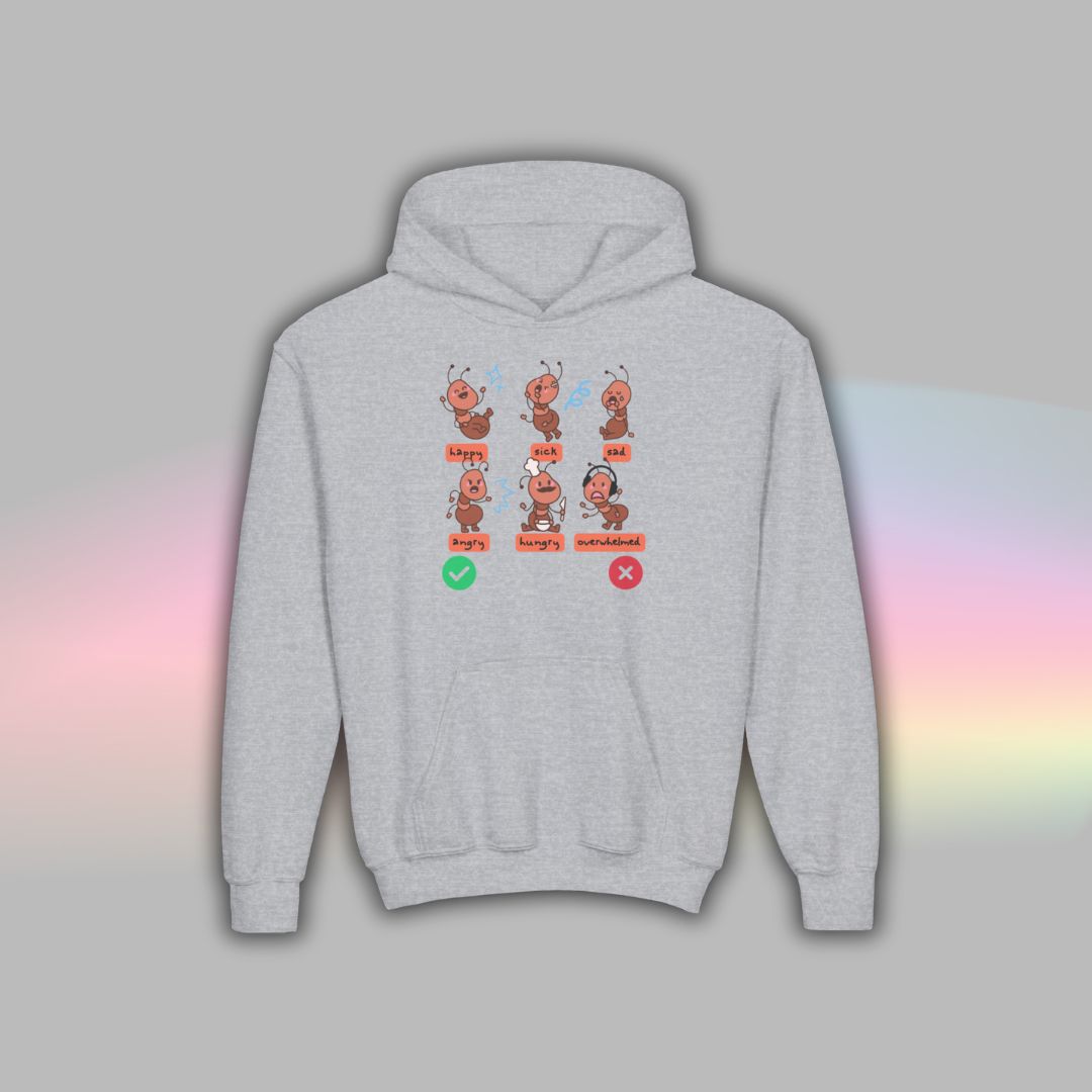 Ant Communication Hoodie for Kids | Nonverbal Autism Support