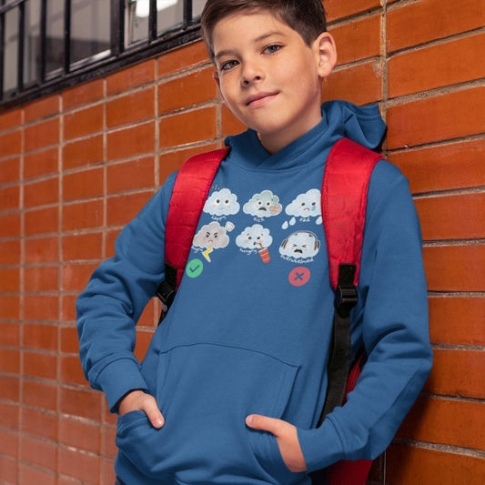 Cloud Communication Hoodie for Kids | Nonverbal Autism Support Wear