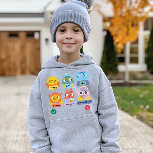 Kids Autism Hoodie | Nonverbal Shirt | Communication Visuals Riso
