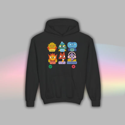 Kids Autism Hoodie | Nonverbal Shirt | Communication Visuals Riso