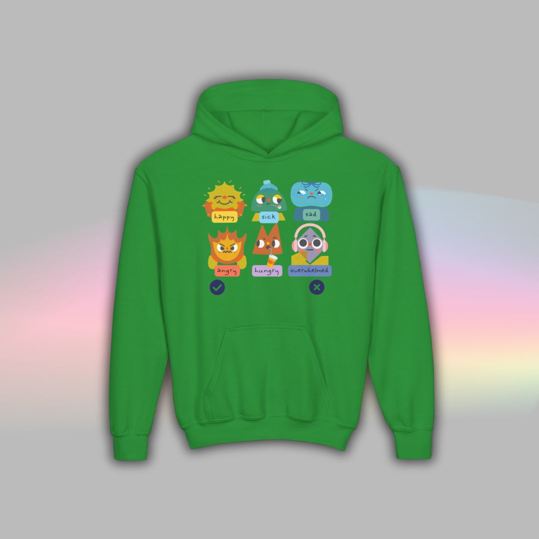 Kids Autism Hoodie | Nonverbal Shirt | Communication Visuals Riso
