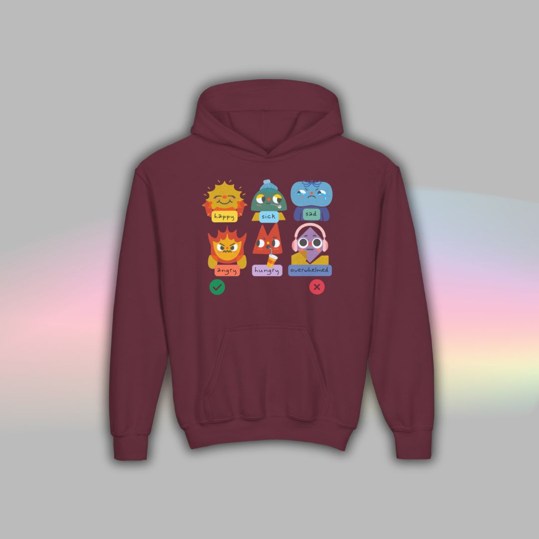 Kids Autism Hoodie | Nonverbal Shirt | Communication Visuals Riso