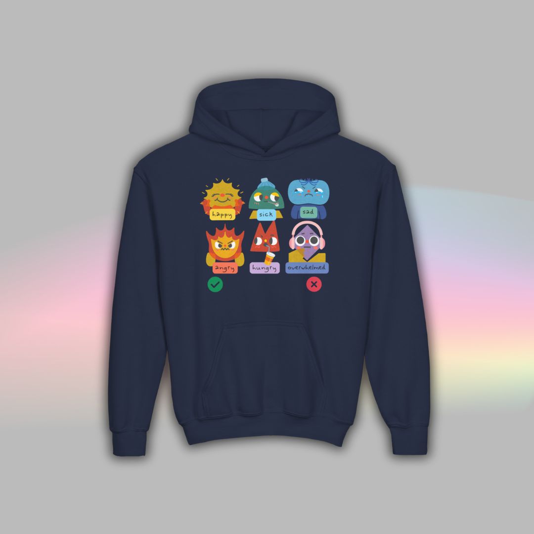 Kids Autism Hoodie | Nonverbal Shirt | Communication Visuals Riso