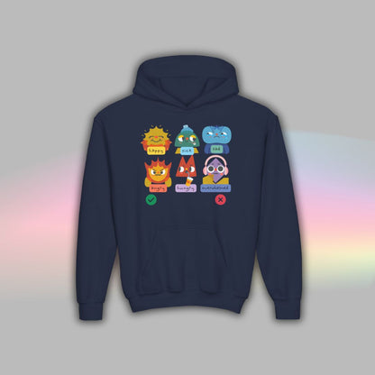 Kids Autism Hoodie | Nonverbal Shirt | Communication Visuals Riso