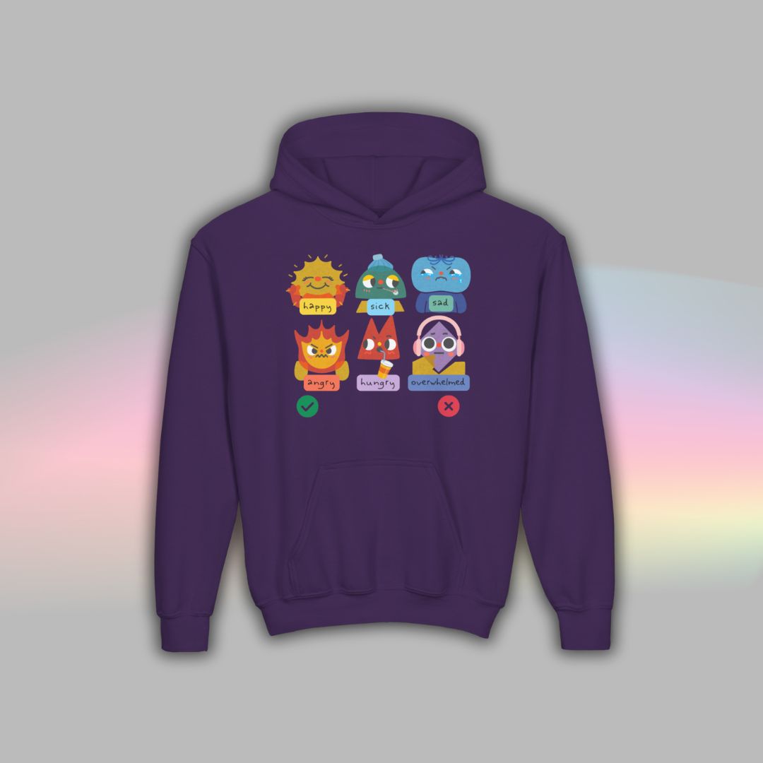 Kids Autism Hoodie | Nonverbal Shirt | Communication Visuals Riso