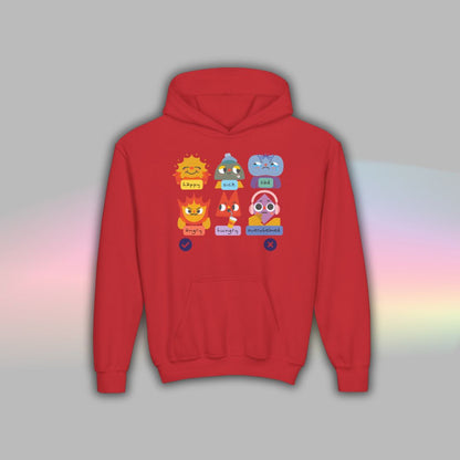 Kids Autism Hoodie | Nonverbal Shirt | Communication Visuals Riso