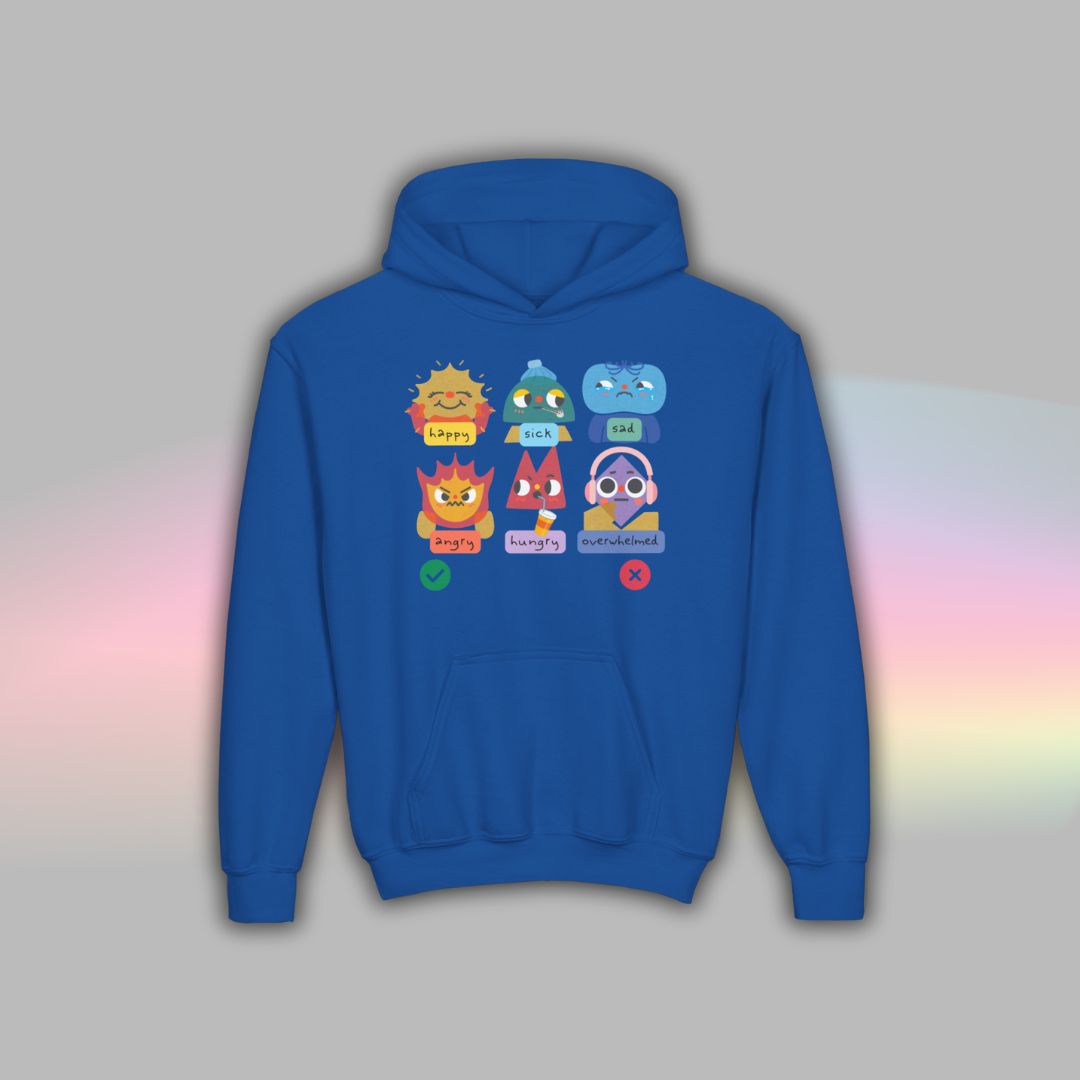 Kids Autism Hoodie | Nonverbal Shirt | Communication Visuals Riso