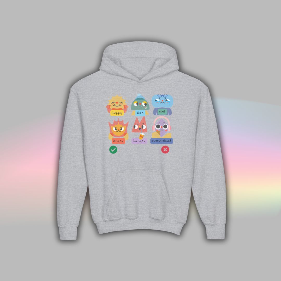Kids Autism Hoodie | Nonverbal Shirt | Communication Visuals Riso