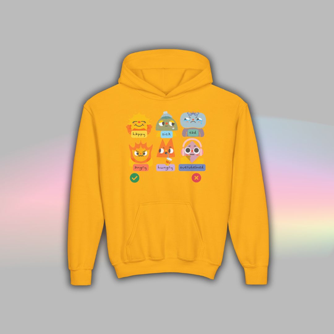 Kids Autism Hoodie | Nonverbal Shirt | Communication Visuals Riso