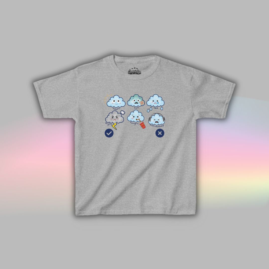 Cloud Communication T Shirt for Kids | Autism Visual Support