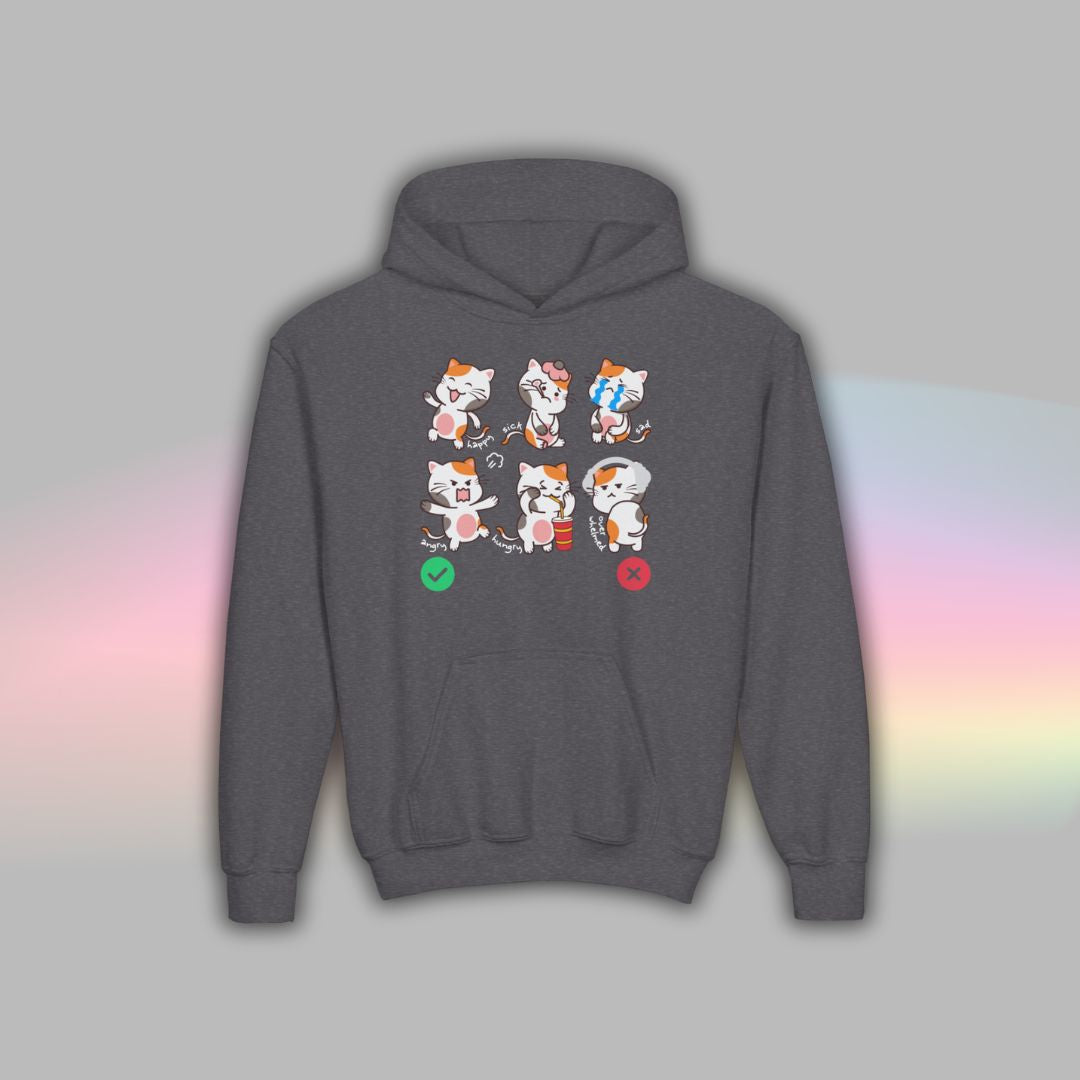 Cat Communication Hoodie for Kids | Autism Support Wear