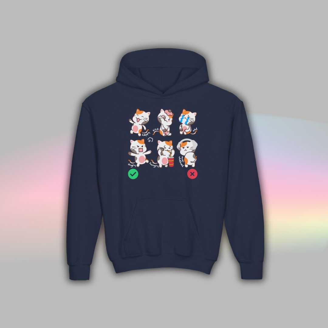 Cat Communication Hoodie for Kids | Autism Support Wear