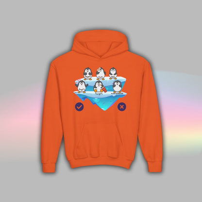 Penguin Communication Hoodie for Kids | Visual Supports for Autism
