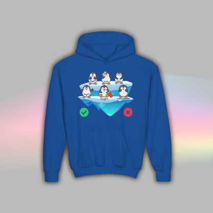 Penguin Communication Hoodie for Kids | Visual Supports for Autism