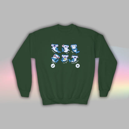 Kids Autism Sweatshirt | Neurodiversity | Nonverbal Crewneck | Shark