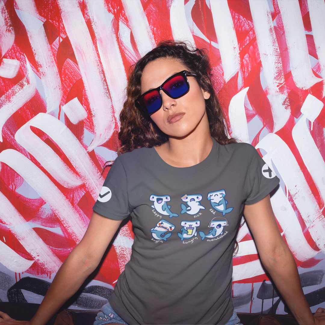Adult Autism Shirt | Neurodiversity T Shirt | Visual Support | Shark