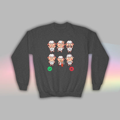 Kids Neurodiversity Sweatshirt | Autism Crew Neck | Sheep