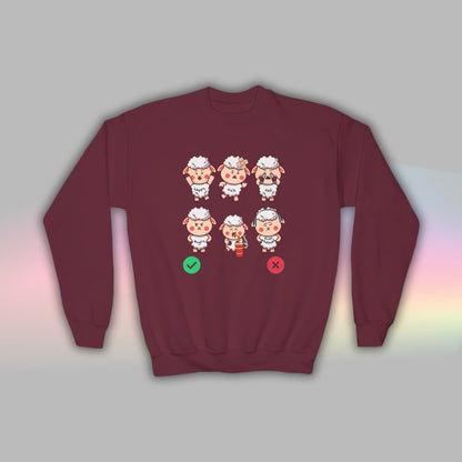 Kids Neurodiversity Sweatshirt | Autism Crew Neck | Sheep