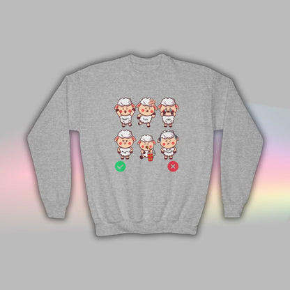 Kids Neurodiversity Sweatshirt | Autism Crew Neck | Sheep